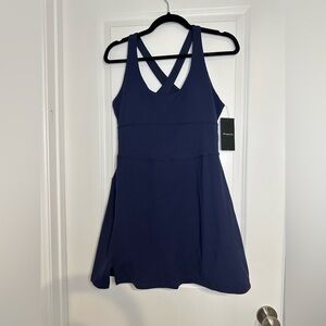 Fabletics Blue Athletic A-Line Mini Dress